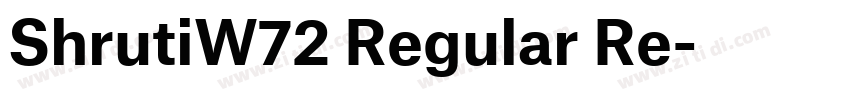 ShrutiW72 Regular Re字体转换